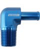 Aeroflow Male NPT to 90 Degree AN Hose Barb 3/8