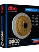 DBA Rotor X-Gold Cross-Drilled Street Series