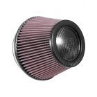 K&N Tapered Conical Air Filter - Carbon Fiber Top