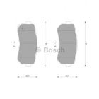 Bosch Brake Pad Rear Set