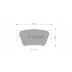 Bosch Brake Pad Rear Set
