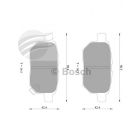 Bosch Brake Pad Rear Set