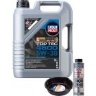 LIQUI MOLY Top Tec 4600 5W-30 5L Silver Service Kit + 6L Drip Tray
