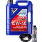LIQUI MOLY Touring High Tech 15W-40 5L Silver Service Kit + 6L Drip Tray