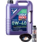 LIQUI MOLY Synthoil Energy 0W-40 5L Silver Service Kit + 6L Drip Tray