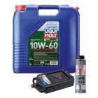 LIQUI MOLY Synthoil Race Tech GT1 10W-60 20L Silver Service Kit + 8L Drip Tray