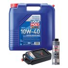 LIQUI MOLY Super Leichtlauf 10W-40 20L Silver Service Kit + 8L Drip Tray
