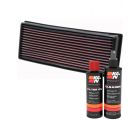 K&N Air Filter 33-2001 + Recharge Kit