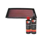 K&N Air Filter 33-2004 + Recharge Kit