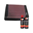 K&N Air Filter 33-2022 + Recharge Kit
