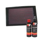 K&N Air Filter 33-2034 + Recharge Kit