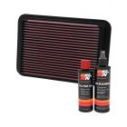 K&N Air Filter 33-2050-1 + Recharge Kit