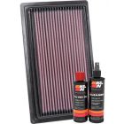 K&N Air Filter 33-2075 + Recharge Kit