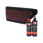 K&N Air Filter 33-2090 + Recharge Kit