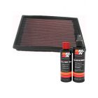 K&N Air Filter 33-2098 + Recharge Kit