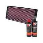 K&N Air Filter 33-2114 + Recharge Kit