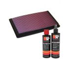 K&N Air Filter 33-2140-1 + Recharge Kit