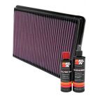 K&N Air Filter 33-2141-1 + Recharge Kit