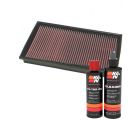 K&N Air Filter 33-2184 + Recharge Kit