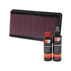 K&N Air Filter 33-2248 + Recharge Kit