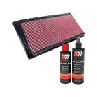 K&N Air Filter 33-2264 + Recharge Kit