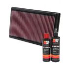 K&N Air Filter 33-2270 + Recharge Kit