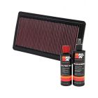 K&N Air Filter 33-2279 + Recharge Kit