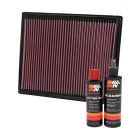 K&N Air Filter 33-2286 + Recharge Kit