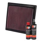 K&N Air Filter 33-2288 + Recharge Kit