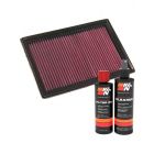 K&N Air Filter 33-2293 + Recharge Kit