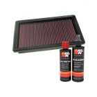 K&N Air Filter 33-2315 + Recharge Kit
