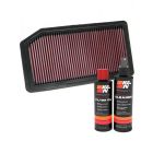 K&N Air Filter 33-2323 + Recharge Kit