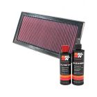 K&N Air Filter 33-2362 + Recharge Kit