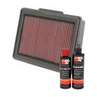 K&N Air Filter 33-2397 + Recharge Kit