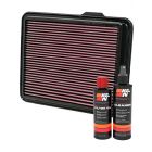 K&N Air Filter 33-2408 + Recharge Kit