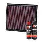 K&N Air Filter 33-2442 + Recharge Kit