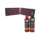K&N Air Filter 33-2446 + Recharge Kit