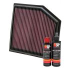 K&N Air Filter 33-2452 + Recharge Kit