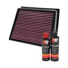 K&N Air Filter 33-2466 + Recharge Kit