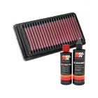 K&N Air Filter 33-2544 + Recharge Kit
