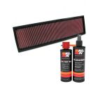 K&N Air Filter 33-2706 + Recharge Kit