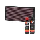 K&N Air Filter 33-2763 + Recharge Kit