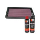 K&N Air Filter 33-2819 + Recharge Kit