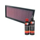 K&N Air Filter 33-2915 + Recharge Kit