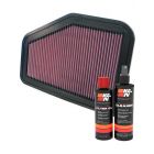 K&N Air Filter 33-2919 + Recharge Kit