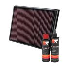 K&N Air Filter 33-2983 + Recharge Kit