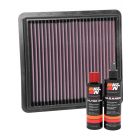K&N Air Filter 33-3103 + Recharge Kit
