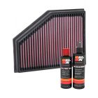 K&N Air Filter 33-3134 + Recharge Kit
