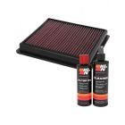 K&N Air Filter 33-3166 + Recharge Kit
