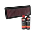 K&N Air Filter 33-5040 + Recharge Kit